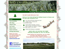 Tablet Screenshot of bellschristmastrees.com